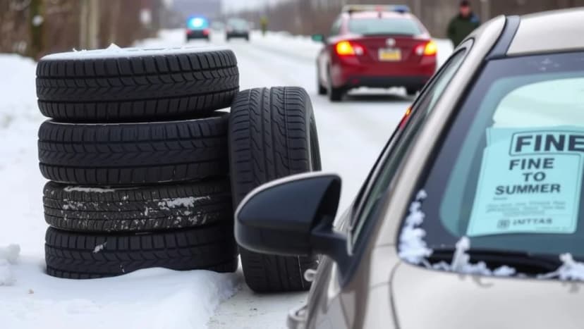 Böter för vinterdäck per däck
