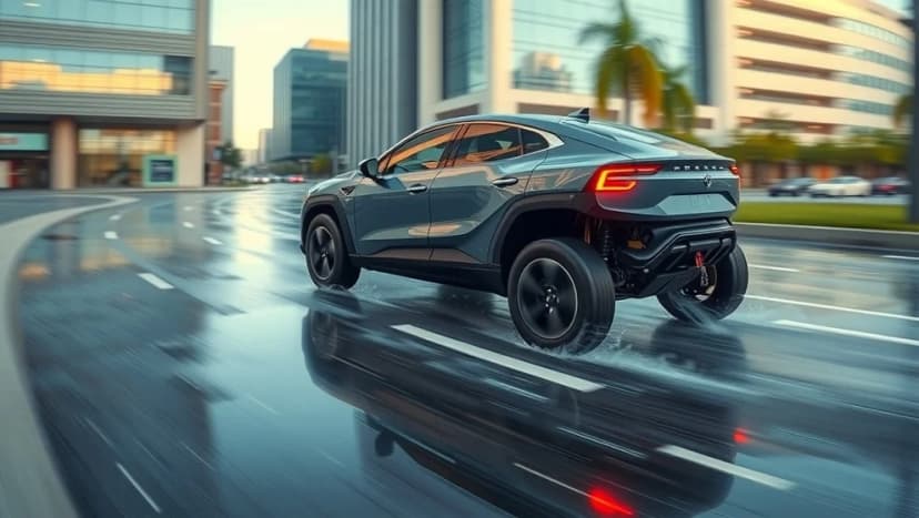 Fyrhjulsdriven elbil sparar bensin och tid